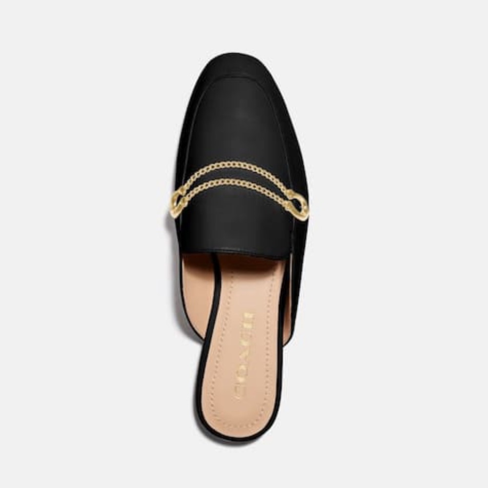 Coach Sawyer Slide Loafer in Black - Picture 3 of 5